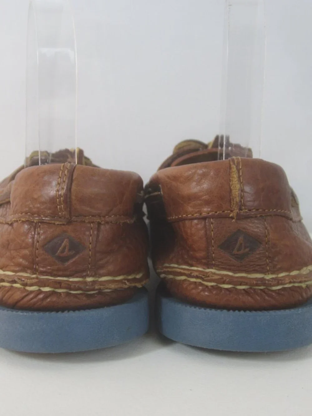 Sperry Top Sider Men 11 M Brown Boat Shoes Tan Leather 2 Eye Deck Loafers